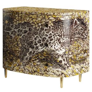 Leopardo Chest Of Drawer By Fornasetti