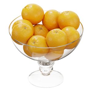 Glass Footed Fruit Set 10