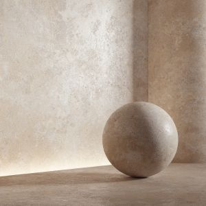 Stone Material, Travertine. 20, Pbr, Seamless