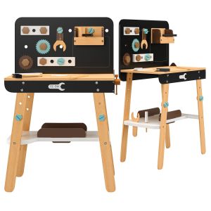 Wooden Play Tool Workbench Set For Kids 001