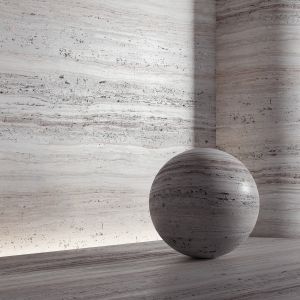 Stone Material, Travertine. 21, Pbr, Seamless