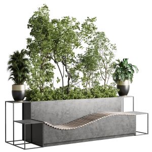 Indoor Plant Set 323 Office Bench