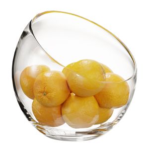 Large Slant Fruit Bowl Oranges