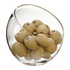 Large Slant Fruit Bowl Sapodilla