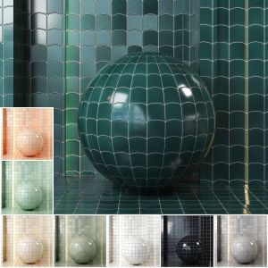 (4k) (8)color Equipe Wave Ceramics Vol 1-(seamless