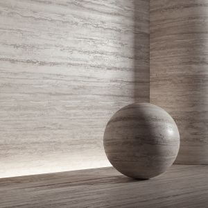 Stone Material, Travertine. 24, Pbr, Seamless