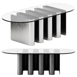 Tavolino 2 Glass Designer Table By Pulpo