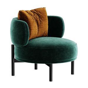 Akiko Lounge Armchair Set 6 Color