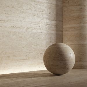 Stone Material, Travertine. 26, Pbr, Seamless