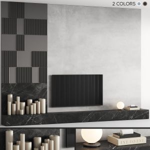 Tv Wall Gray 01