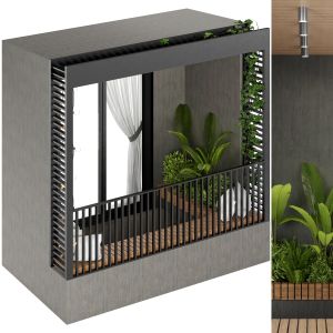 Apartment Modern Balcony 02