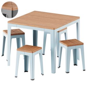 Tuck Square Table And Low Stool By Designbythem