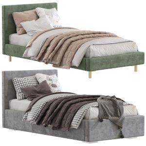 Set 232 Bed With Upholstered Headboard