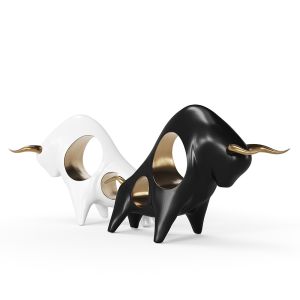 Golden Horn Taurus Figurine