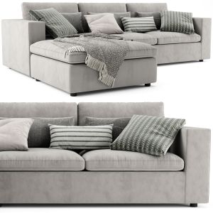 West Elm Harmony Sectional Chaise Sofa