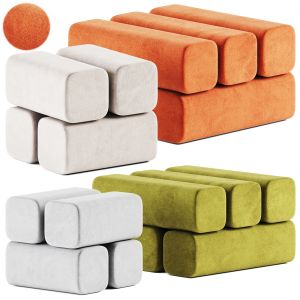 Drova Pouf 4 And 6 By Woo Furniture