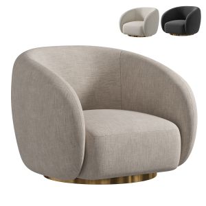 Eichholtz Swivel Armchair Brice Boucle Cream