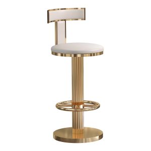 Gold Stainless Steel High Bar Stool Chair