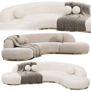 Bjorn Sofa L Boucle Cream By Wilhelminadesigns