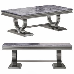 Rectangular Modern Gray Coffee Table By Homary