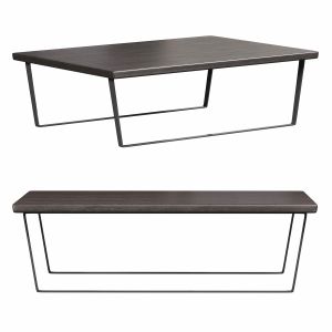 Rectangular Nesting Coffee Tables Sled Legs Ponte