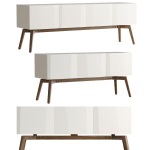 Sb2 Alba White Lacquer Credenza