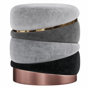 Obsidian Stool By Luxdeco Collection