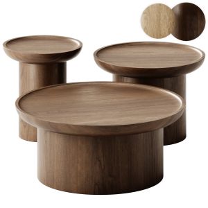 Modern Round Coffee Tables Set By Martin And Brock