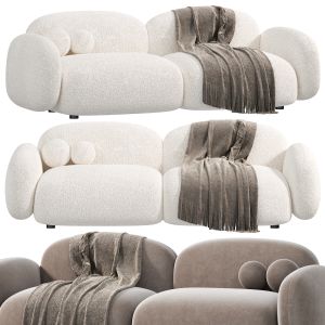 Contemporary Standard Sofa Sewn Pillow Back Sofa B