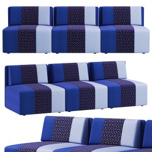 Block Seat Sofa By Edward Van Vliet