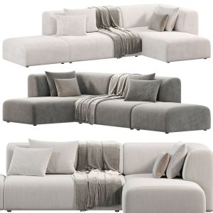 Corner Sofa Industrial Loft Gray