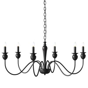 Farmhouse Candle Style Empire Chandelier