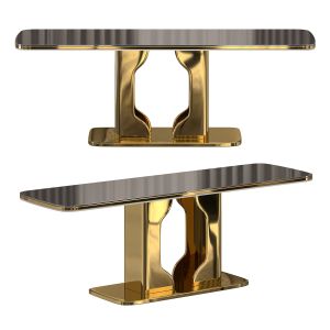 Botega Gold Table By Elve Luxury