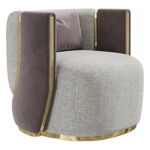 Botega Gold Armchair By Elvemobilya