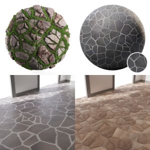 7 Field Stones Collection | PBR Materials