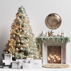 Christmas Tree With Fireplace 2