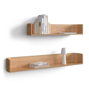 Wooden Shelf Octavia With Decor