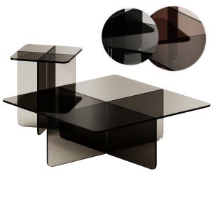 Eq3 Verre End Table Coffee And Side