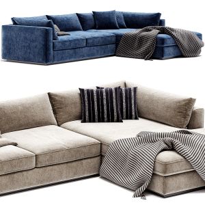 Oceanside Deep 2 Piece Left Arm Bumper Sectional S