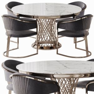 103 Aster Gold Dining Set