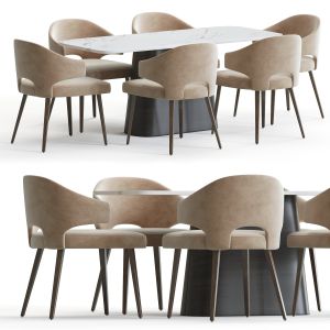 Sevensedie Eva And Calacatta Table