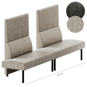 Et Al Ambit 1051 Fabric Bench Seating Sofa