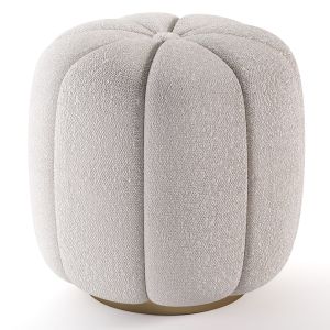 Sofia Footstool, Boucle Natural