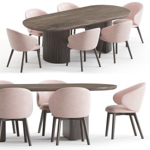 Sedia Tania Rounded And Moon Table