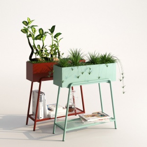 Rubra metal planter stand by Made