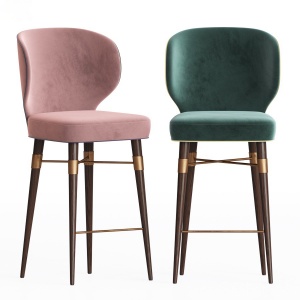 Louis Mid Century Bar Chair By Ottiu