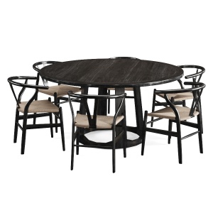 Black Wishbone Chairs