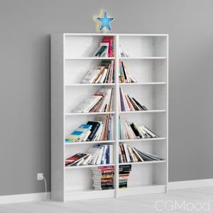 IKEA Christmas Bookshelf Tree