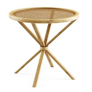 Wooden Rattan Coffee Table