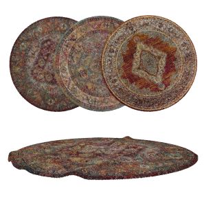 Round Rug Set 68